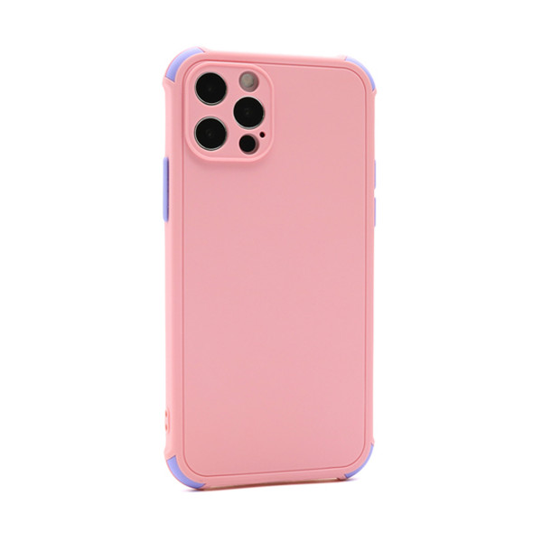 Futrola CRASHPROOF COLORFUL za Iphone 12 Pro Max (6.7) roze 