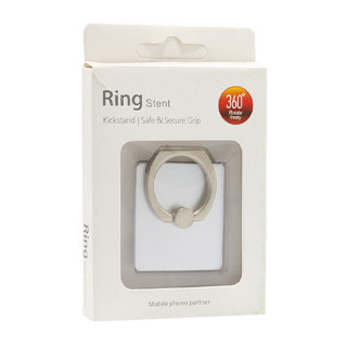 Drzac RING STENT za mobilni telefon srebrni 