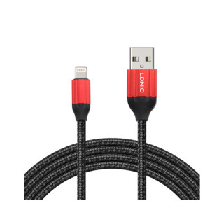 USB data kabal LDNIO LS432 za Iphone lightning 2m crno-crveni 