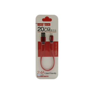 USB data kabal Moxom MX-CB11 za Iphone lightning 20cm crveni 