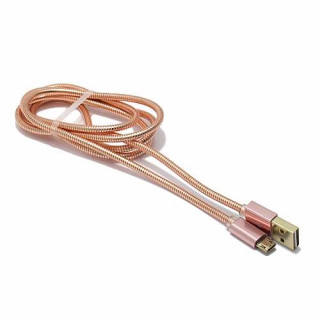 USB data kabal LDNIO LS24 microUSB 1m roze 