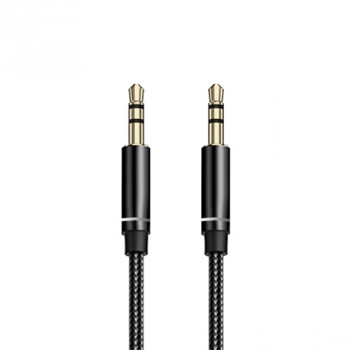 Audio AUX kabal Woven 3.5mm crni NEW 