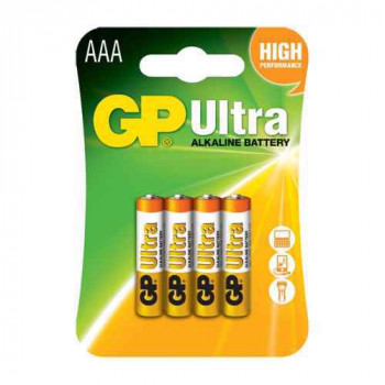 Baterija alkalna Ultra 1.5V AAA 24AU-U4/LR03 4/1 blister GP 