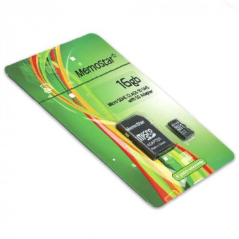 Memorijska kartica MemoStar Micro SD 16GB Class 10 UHS + SD adapter 