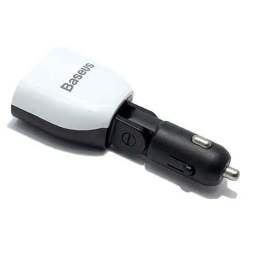 Auto punjac BASEUS smart + display 2 USB/3.4A beli 