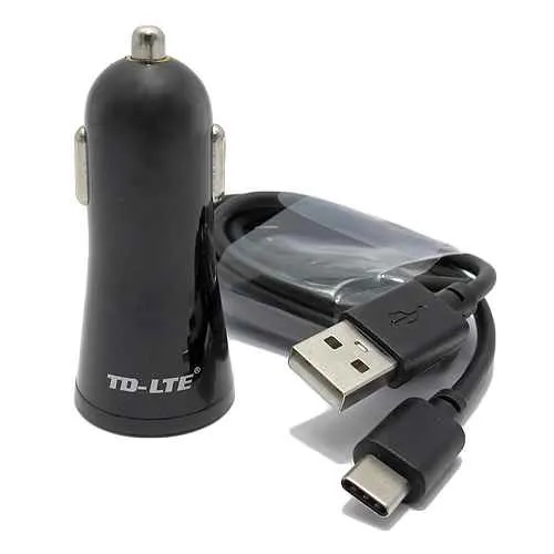 Auto punjac Comicell TD-FC23 FAST 2.1A USB Type C crni 