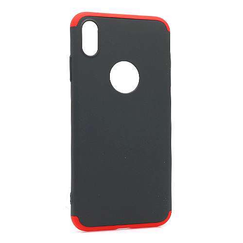 Futrola PVC 360 PROTECT za Iphone XS Max crno-crvena 