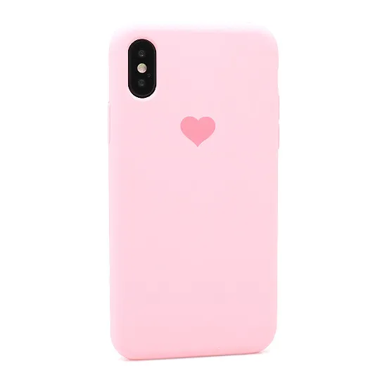 Futrola Heart za Iphone X/XS roze 