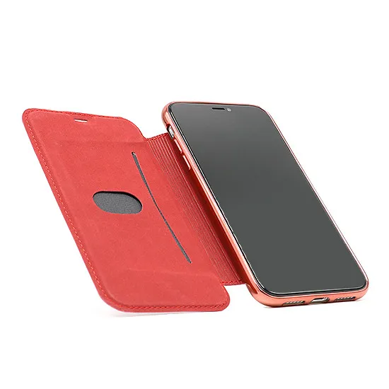 Futrola BI FOLD SHINING za Iphone X/XS crvena 