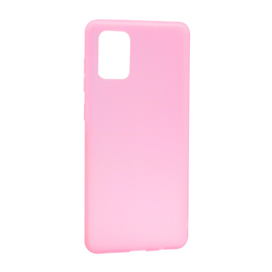 Futrola silikon RUBBER za Samsung A715F Galaxy A71 roze 