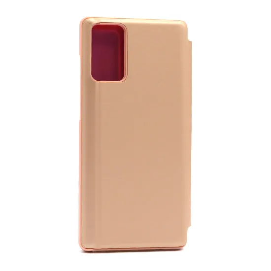 Futrola BI FOLD CLEAR VIEW za Samsung N980F Galaxy Note 20/Note 20 5G roze 