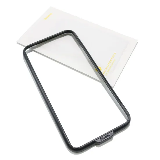 Folija za zastitu ekrana GLASS BASEUS za Iphone X/XS/11 Pro crna 0.3mm (2kom) 