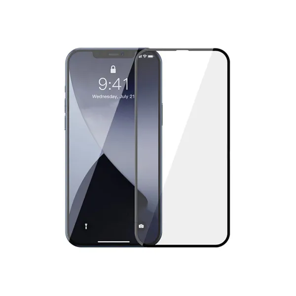 Folija za zastitu ekrana GLASS BASEUS za Iphone 12 mini (5.4) crna 0,3 mm 