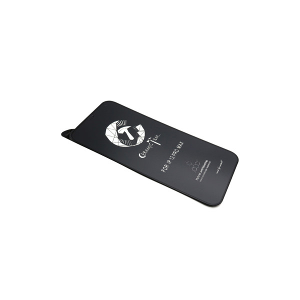 Folija za zastitu ekrana CERAMIC (PMMA) za Iphone 12 Pro Max (6.7) crna 