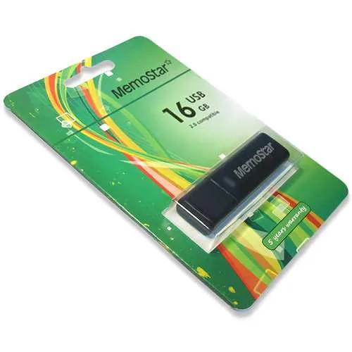 USB Flash memorija MemoStar 16GB CUBOID crna 