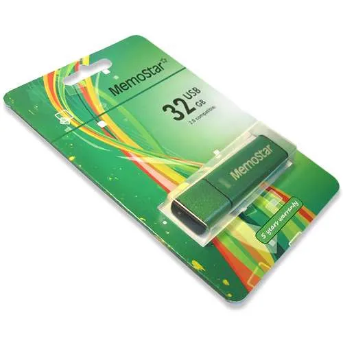 USB Flash memorija MemoStar 32GB CUBOID zelena 