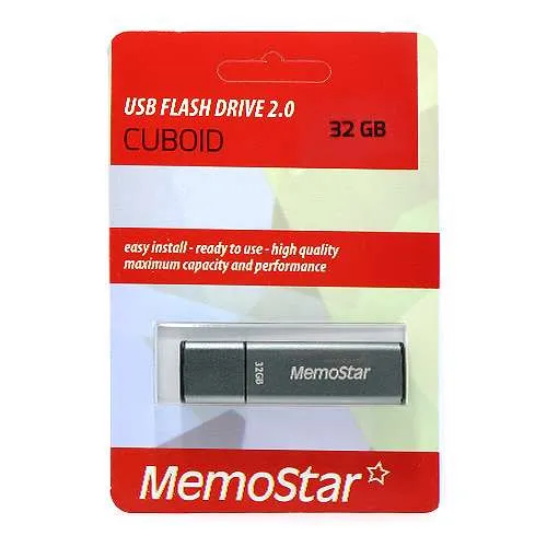 USB Flash memorija MemoStar 32GB CUBOID gun metal 2.0 
