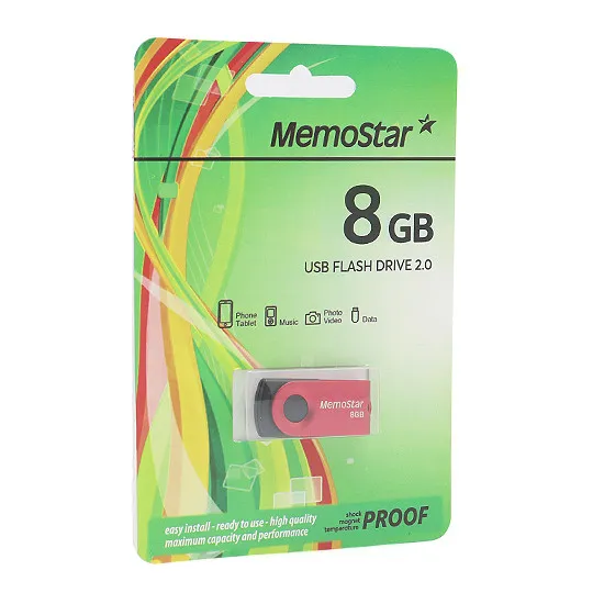 USB Flash memorija MemoStar 8GB ROTA crvena 