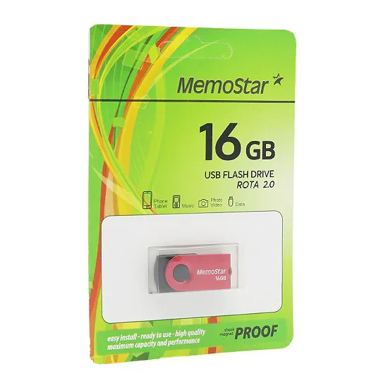 USB Flash memorija MemoStar 16GB ROTA crvena 