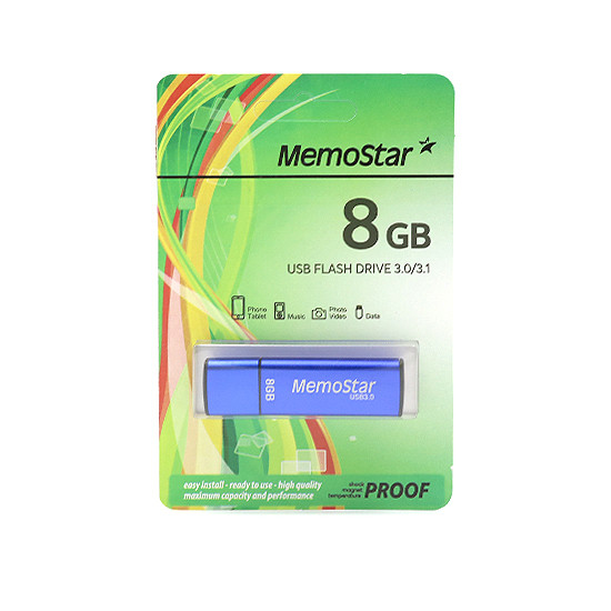 USB Flash memorija MemoStar 8GB CUBOID 3.0 plava 