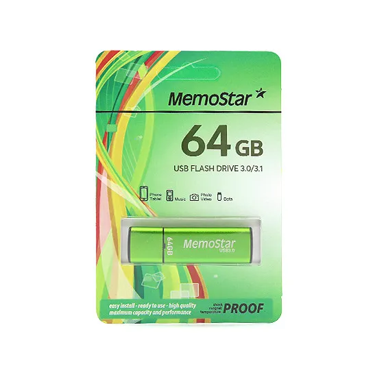 USB Flash memorija MemoStar 64GB CUBOID 3.0 zelena 