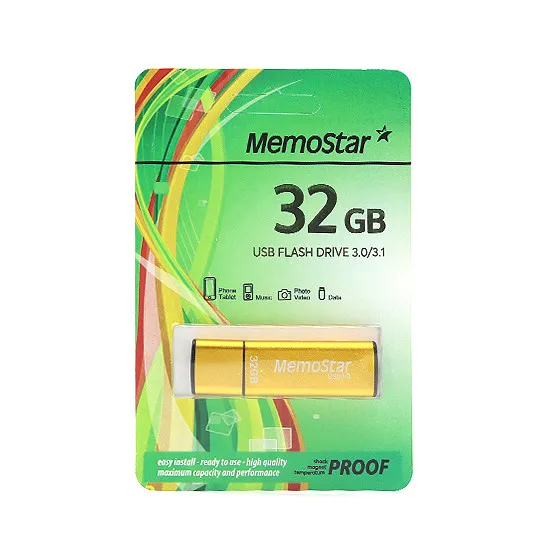 USB Flash memorija MemoStar 32GB CUBOID 3.0 zlatna 