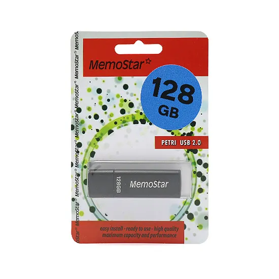USB Flash memorija MemoStar 128GB CUBOID 2.0 crna 