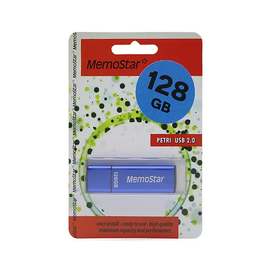 USB Flash memorija MemoStar 128GB CUBOID 2.0 plava 