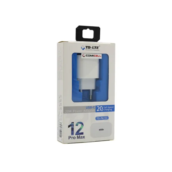Kuciste punjaca za Iphone 12 COMICELL TD-PA133 20W USB-C beli 