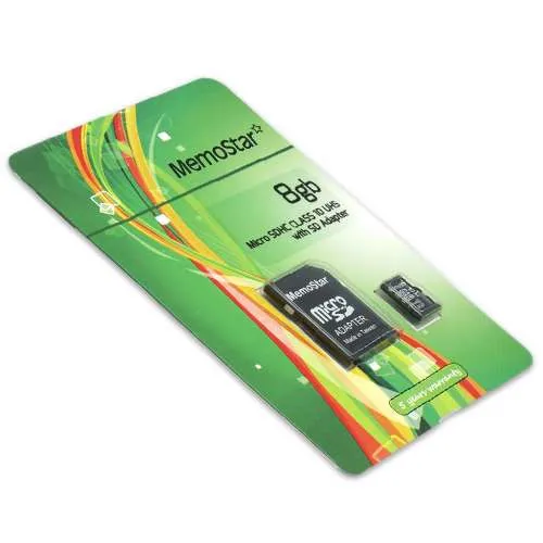 Memorijska kartica MemoStar Micro SD 8GB Class 10 UHS + SD adapter 