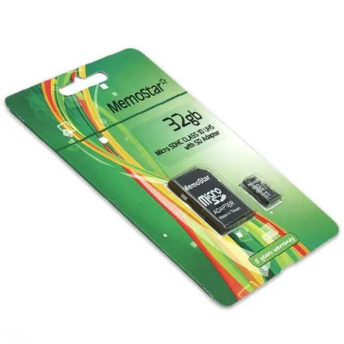 Memorijska kartica MemoStar Micro SD 32GB Class 10 UHS + SD adapter 