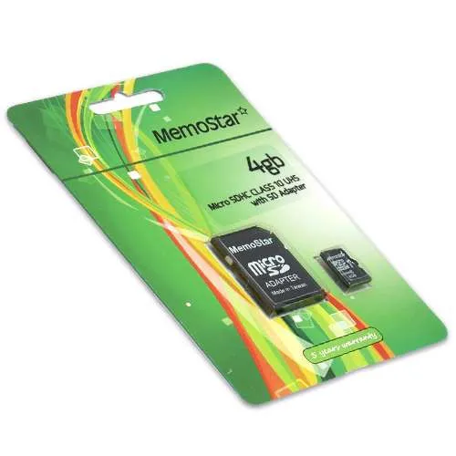 Memorijska kartica MemoStar Micro SD 4GB Class 10 UHS + SD adapter 