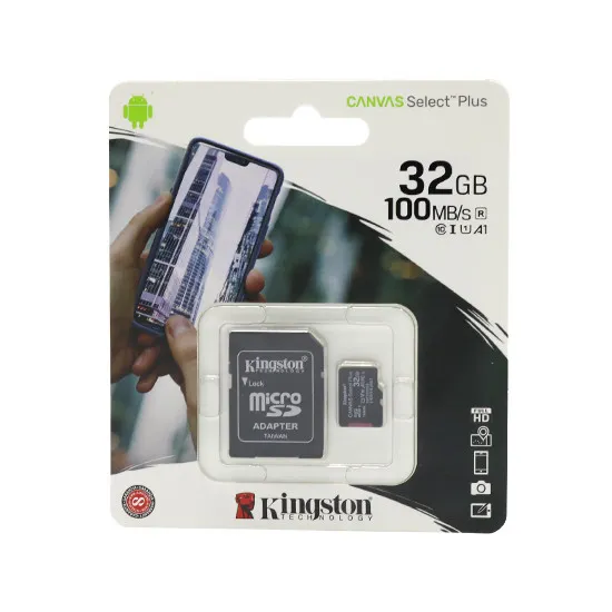 Memorijska kartica Kingston Select Plus Micro SD 32GB Class 10 UHS U1 100MB/s + SD adapter 