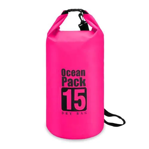 Vodootporna torba 15L roze 