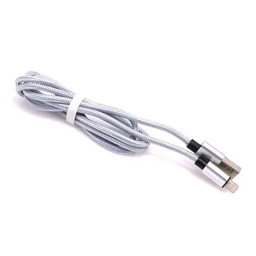 USB data kabal MONSTERSKIN FLASH za Iphone lightning 1m sivi 