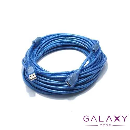 USB kabal produzni A/F 2.0 10m plavi 