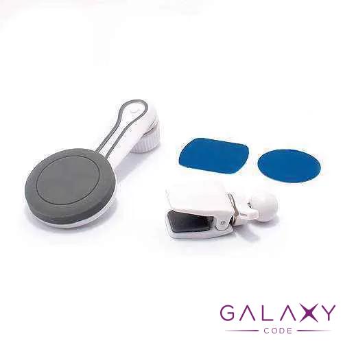 Drzac za mobilni telefon Bracket 360 long neck magnetni belo-sivi (ventilacija) 