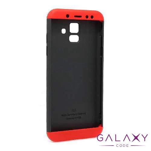 Futrola PVC 360 PROTECT za Samsung A600F Galaxy A6 2018 crno-crvena 