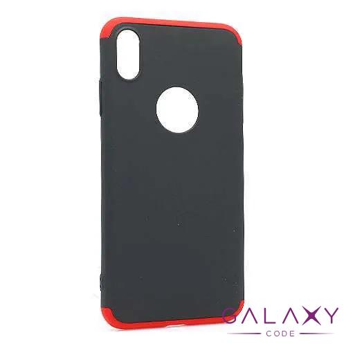 Futrola PVC 360 PROTECT za Iphone XS Max crno-crvena 