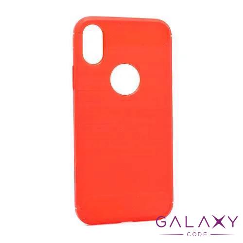 Futrola silikon BRUSHED za Iphone X/XS crvena 