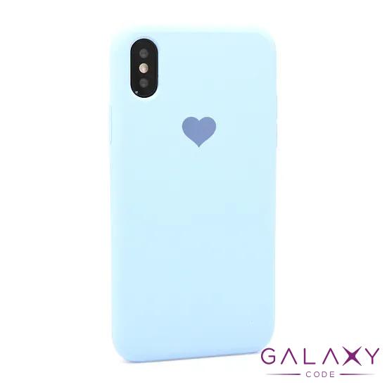 Futrola Heart za Iphone X/XS svetlo plava 