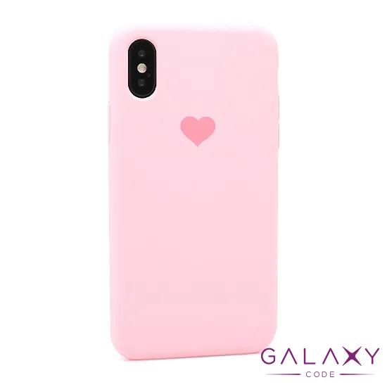Futrola Heart za Iphone X/XS roze 