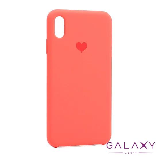Futrola Heart za Iphone XS Max narandzasta 