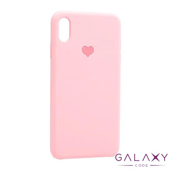 Futrola Heart za Iphone XS Max roze 