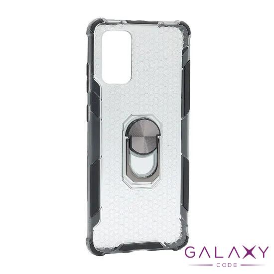 Futrola DEFENDER RING CLEAR za Samsung G985F Galaxy S20 Plus crna 