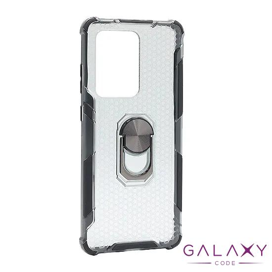 Futrola DEFENDER RING CLEAR za Samsung G988F Galaxy S20 Ultra crna 
