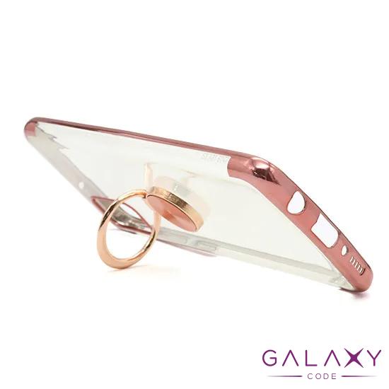 Futrola MAGNETIC RING CLEAR za Samsung A315F Galaxy A31 roze 