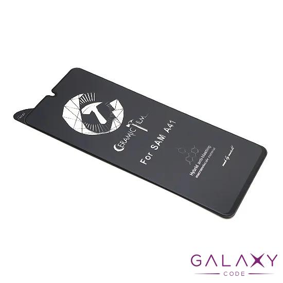 Folija za zastitu ekrana CERAMIC (PMMA) za Samsung A415F Galaxy A41 crna 