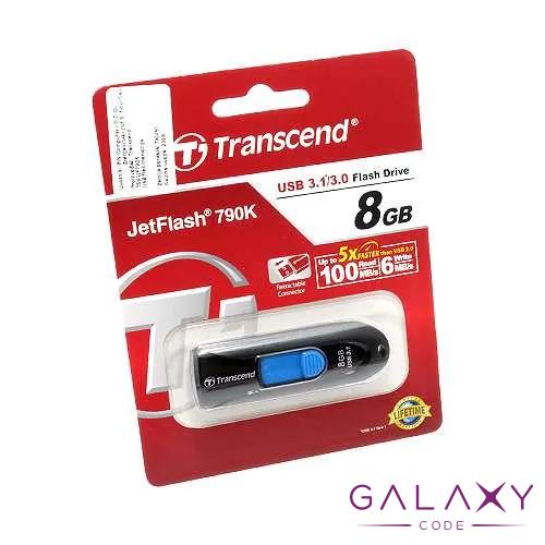 USB Flash memorija Transcend 8GB  3.1 crno-plava 