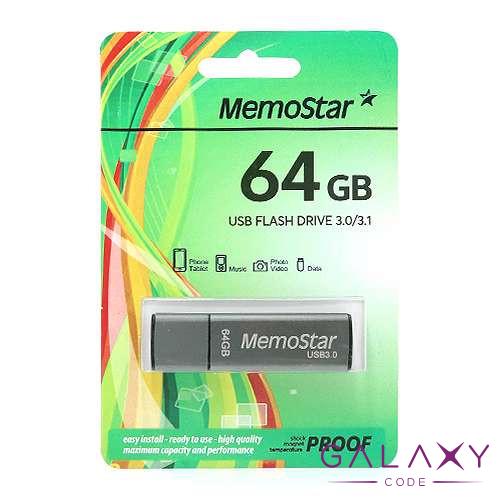 USB Flash memorija MemoStar 64GB CUBOID gun metal 3.0 